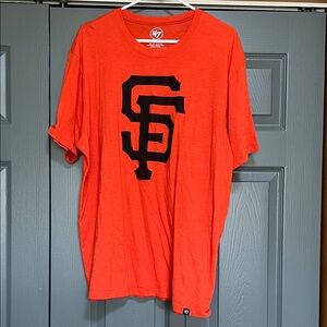 47 Brand Men's Orange Graphic Tee SF Giants